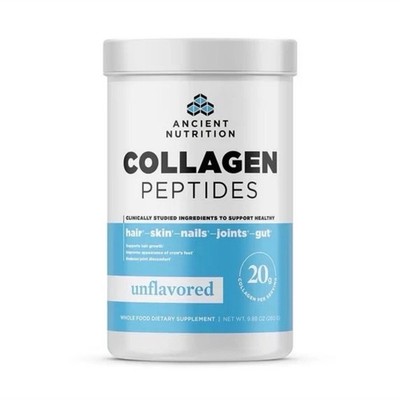 Ancient Nutrition Collagen Peptides Powder Unflavored Grass Fed 9.88 oz