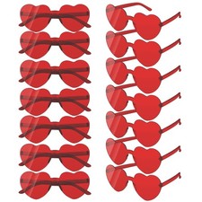 14 Pack Heart Sunglasses, Heart Shaped Sunglasses, Heart Glasses Bulk for Wom...