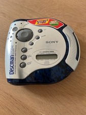 Sony Discman ESP2 D-ES55 Portable Sports CD Player Rare Retro Blue