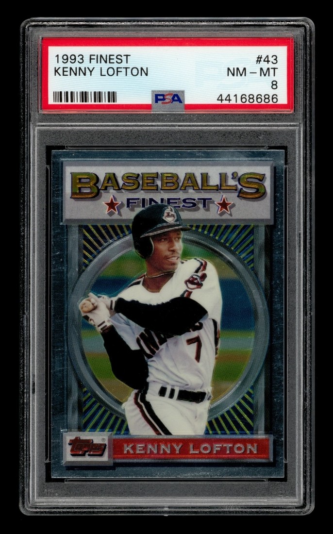 1993 Finest: # 43 Kenny Lofton PSA 8 NM-MT