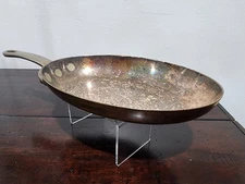 Antique Jos. Heinrichs Copper & Sterling Silver Fry Pan Maison Arthur Grill NYC