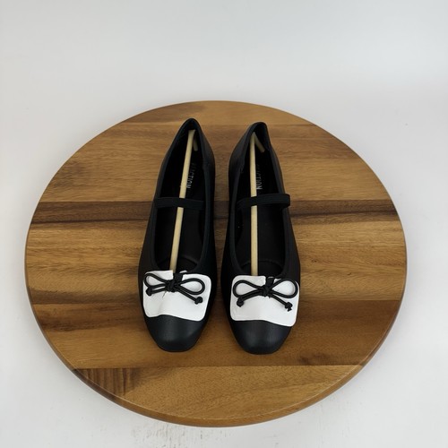 Neu Reaction Kenneth Cole Myra schwarze Damen-Ballerinas aus Kunstleder Größe 9,5 M - Bild 6 von 8