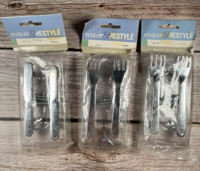 NEW 1997 Vintage Utensil Drawer Cabinet Pulls Forks and Knife Restore & Restyle
