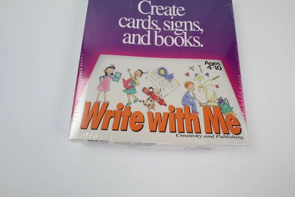 VTG 1994 WordPerfect Main Street Write with Me Creativity and Publishing SEALED - Image 3 of 4