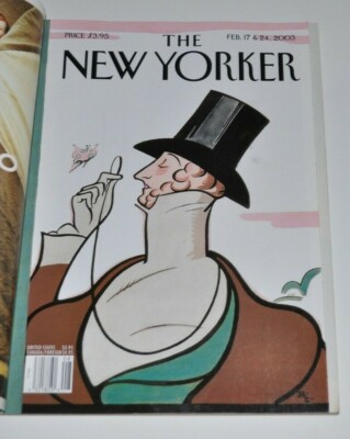 THE NEW YORKER Magazine February 17&24, 2003 Illustrated Cover
