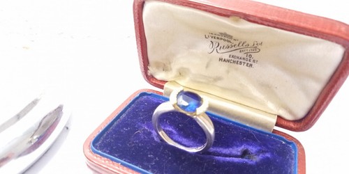 😊 DIAMONIQUE Introvabile Anello in Argento Sterling 925 con ZAFFIRO BLU Nuovo😊 - Foto 10 di 17
