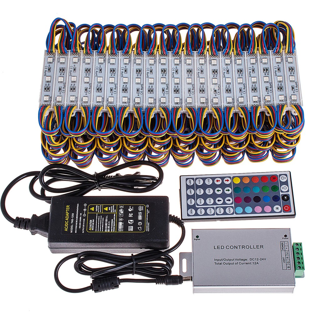 VEVOR 5050 SMD 3LED RGB Module Light Kit for Club Bar Store Front Window, 100FT