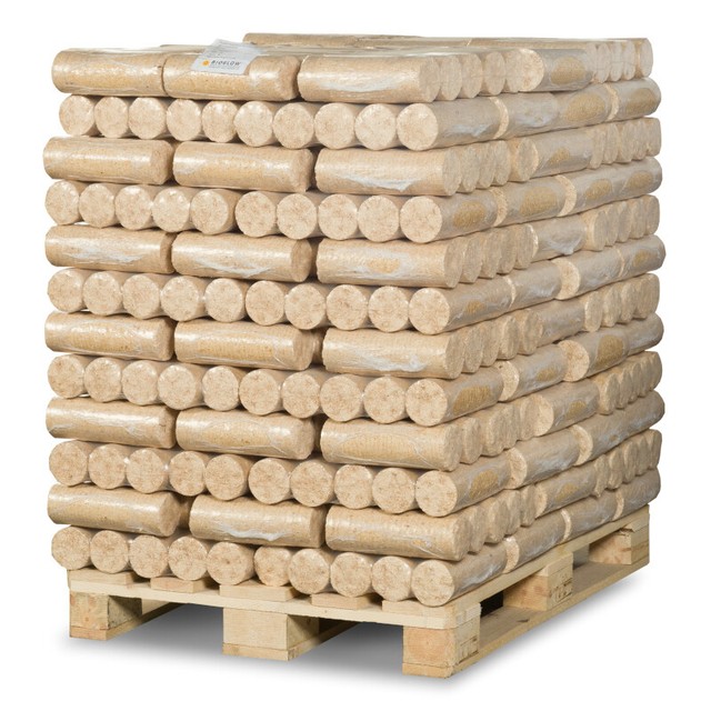 2 X 960kg Full Pallet of Nestro Round Wood Briquettes FSC 100 for sale