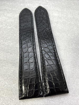 Cartier Watch Strap SANTOS XL 23/18 MM KD4PJT19 Alligator Black