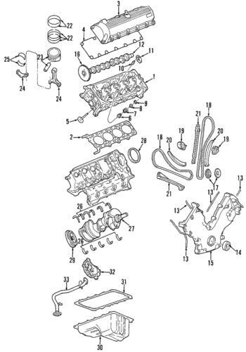 Arandela de empuje del cigüeñal para Ford Lincoln 2000-2019 (N/P 2L3Z-6A355-AA)