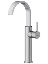 Bathroom/Kitchen Vessel Sink Faucet, Brushed Nickel 360 Swivel. NEW 