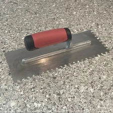 QLT Marshalltown 11-in Steel Square 1/4” Notched Flooring Tile 11”x4.5” Trowel