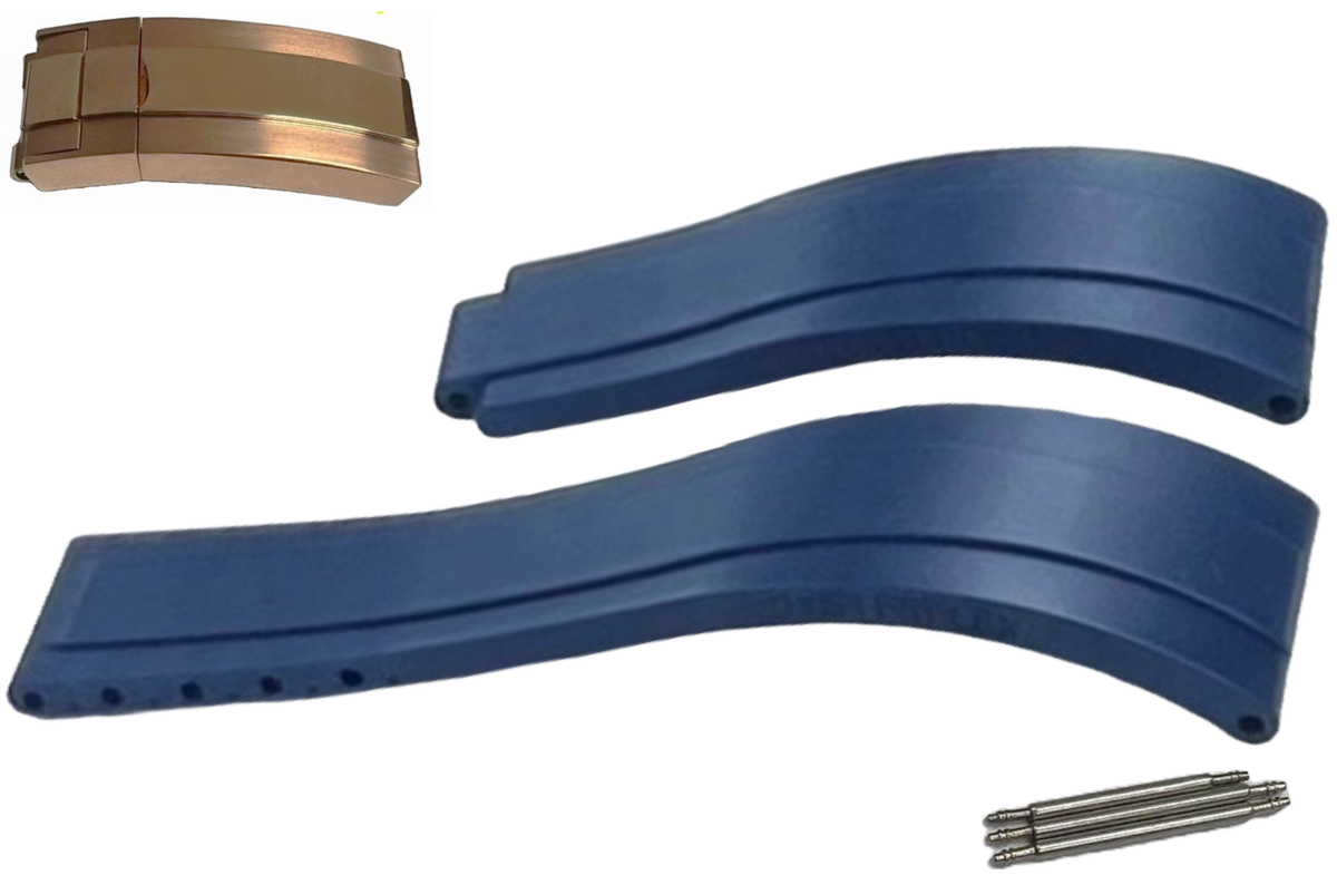 ROLEX Dark Blue OYSTERFLEX Watch Band 20MM Fit SUBMARINER, Rolex