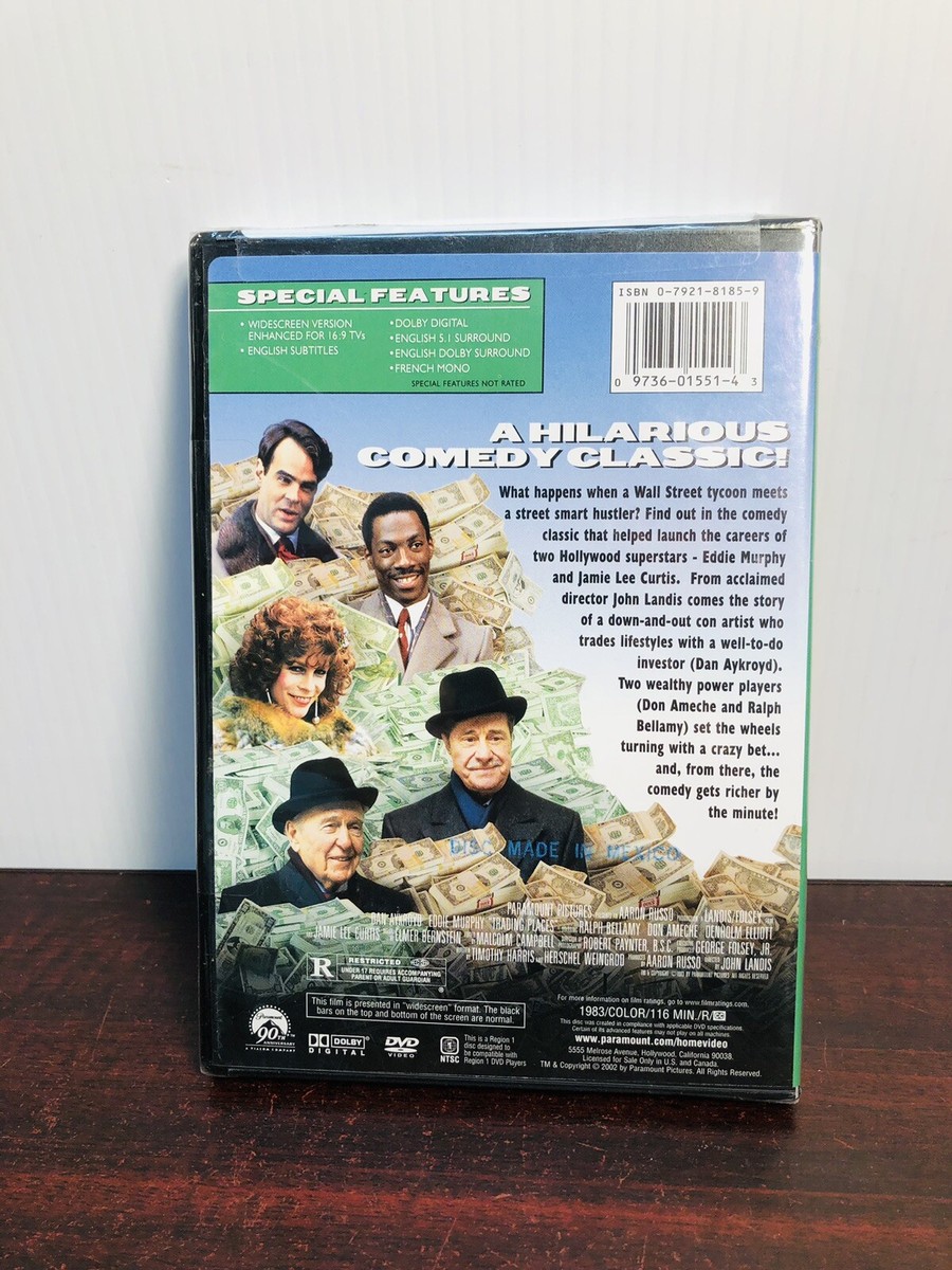 Trading Places Comedy Movie DVD Dan Aykroyd Eddie Murphy Jamie Lee
