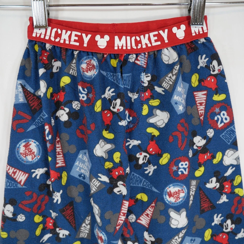 Disney Kids Mickey Mouse Pajamas Sleep Set Boys Blue Mickey University Size 4 - Изображение 3 из 4