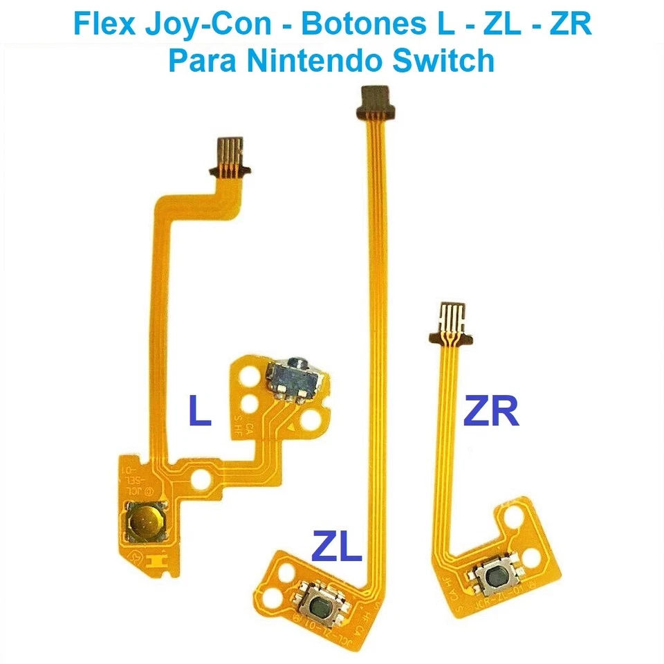 Cables Flex Botones Mando Joy-Con - L ZL ZR - Repuesto JoyCon Nintendo Switch