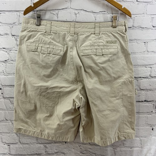 Columbia Sportswear Khaki Shorts Mens Sz 34 Beige Casual Hiking Camping  - Picture 6 of 9