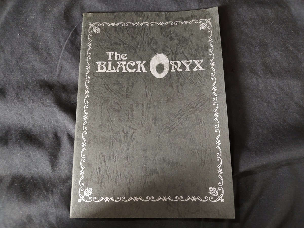 The BLACK ONYX for MSX /Game Cartrigdem, Manual Box set