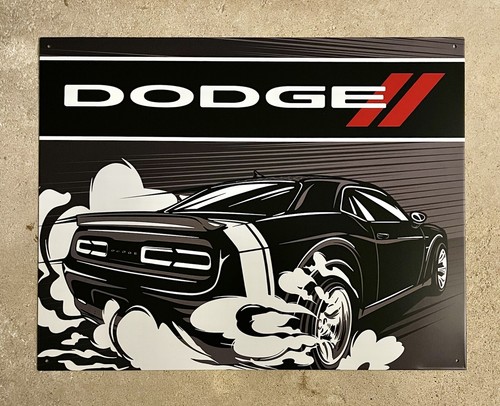 DODGE Challenger Tin Metal Advertisement Sign, 12.5” x 16”