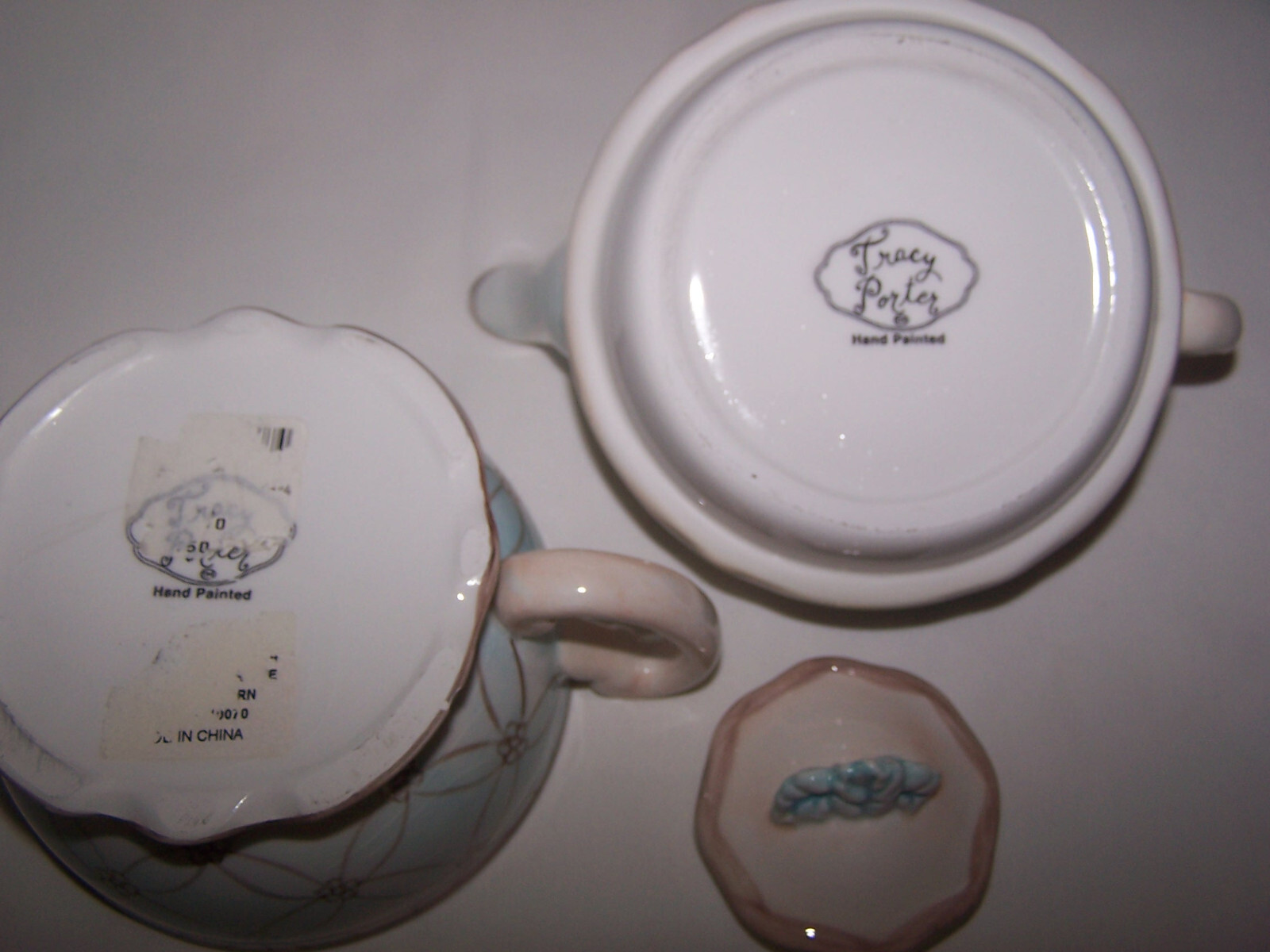 Tracy Porter  TEA FOR ONE  Stacking Floral Teapot and Cup Set