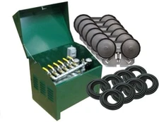 EasyPro PA100D Sentinel Deluxe Rotary Vane Pond Aeration Kit w/ Locking Cabinet