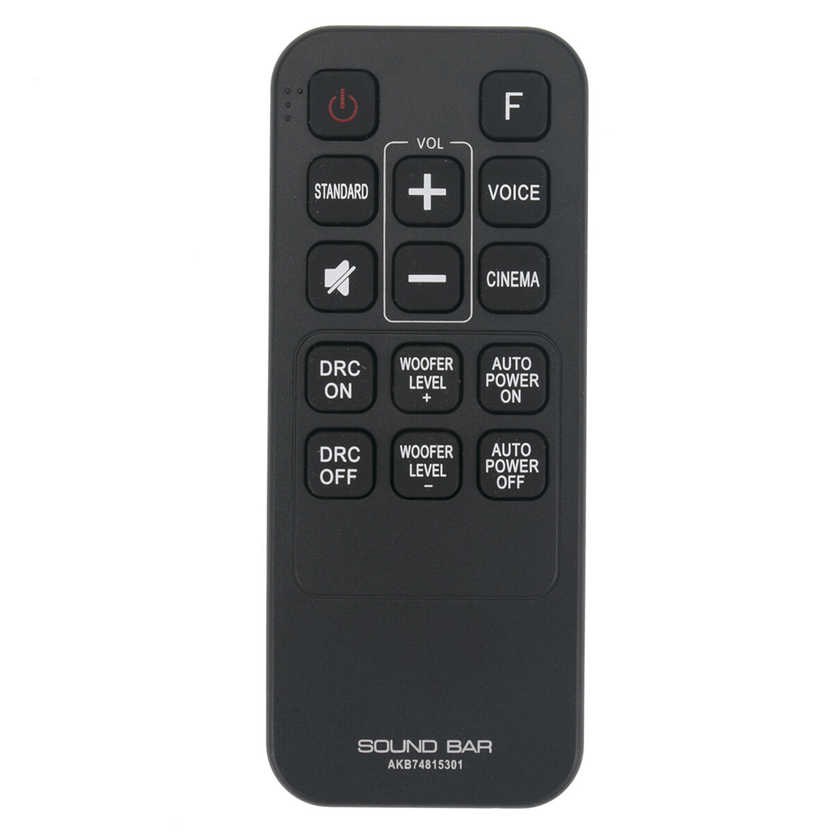 AKB74815301 Remote for LG Soundbar S55A3-D LAS454B S45A1-D LAS453B SH3B SPH3B-W