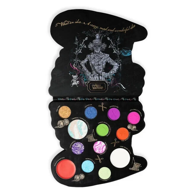 Revolution Beauty X Alice In Wonderland NIB Mad Hatter 13 Pan Eyeshadow Palette - Image 2 of 4
