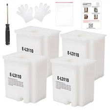 4pcs Waste Ink Pad Replacement Compatible for Epson Ecotank ET-2800 ET-2803 E...
