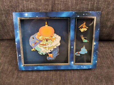 Disney D23 Expo 2024 World of Aladdin Pin Box Set LE 400 WDI MOG Disney D23 Expo 2024 World of Aladdin Pin Box Set LE 400 WDI MOG