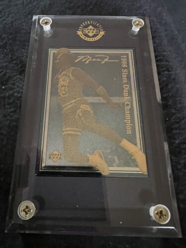 1996 Upper Deck Michael Jordan’1988’ SLAM DUNK Champion 523/1.988 Gold limited🔥 - Bild 3 von 14