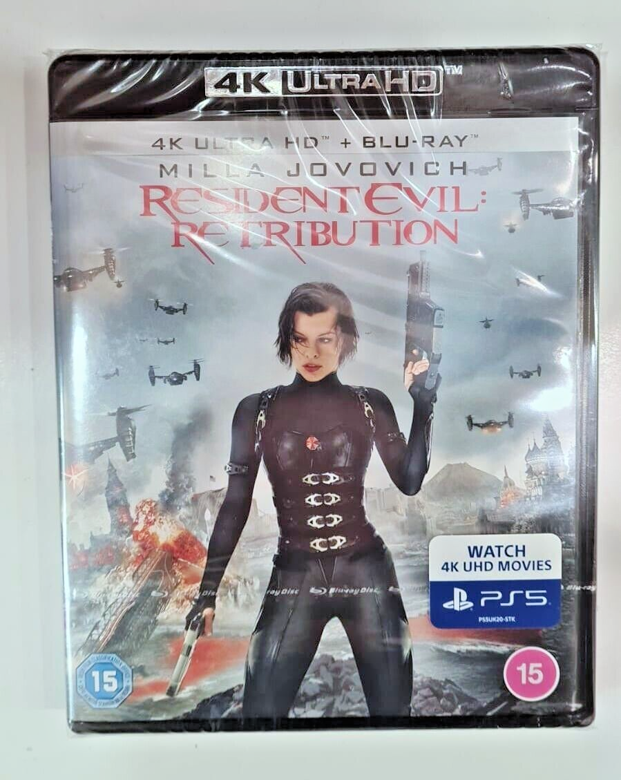 4K UHD BLU-RAY   RESIDENT EVIL RETRIBUTION     BRAND NEW SEALED UK STOCK