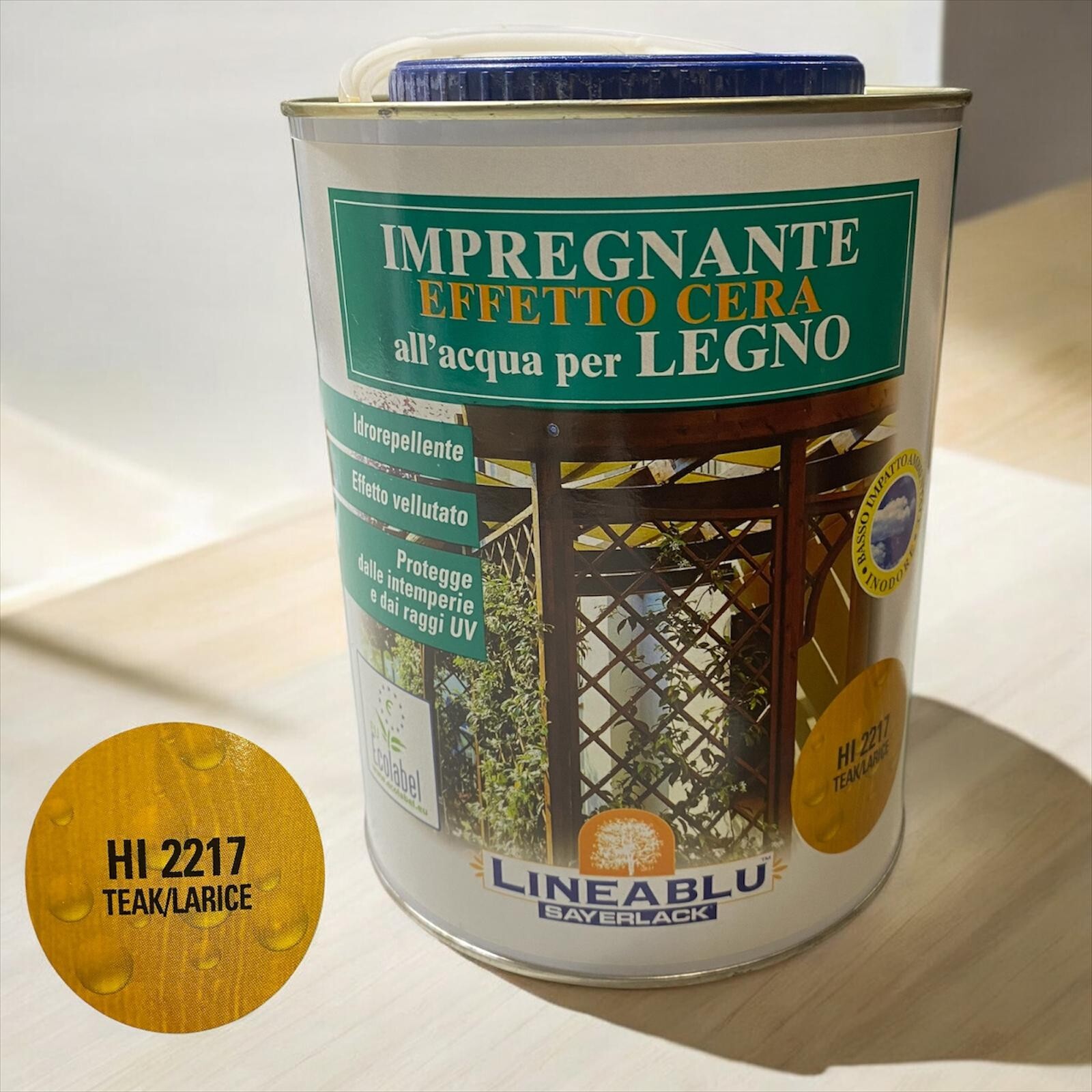 IMPREGNANTE EFFETTO CERA ALL'ACQUA Sayerlack HI 2217 Teak/Larice 2,5 L