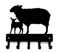 Sheep & Lamb Key Rack & Holder Made in USA
