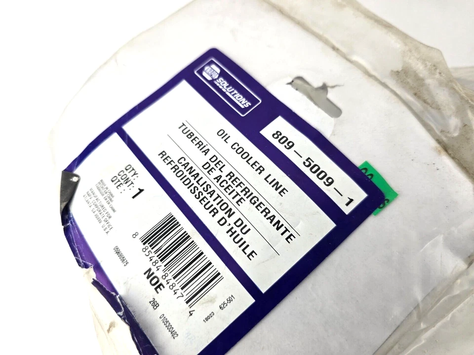 Línea de enfriador de aceite NAPA 809-5009-1 809-5009 para Chevy Silverado 2009 Foto 2 de 3