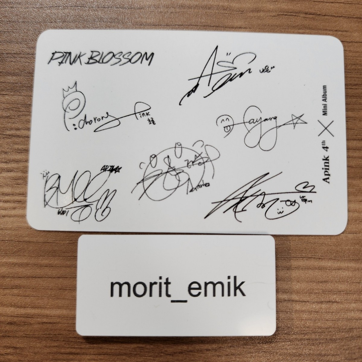 Group ALL APINK 4th Mini Album PINK BLOSSOM official Photo card PC