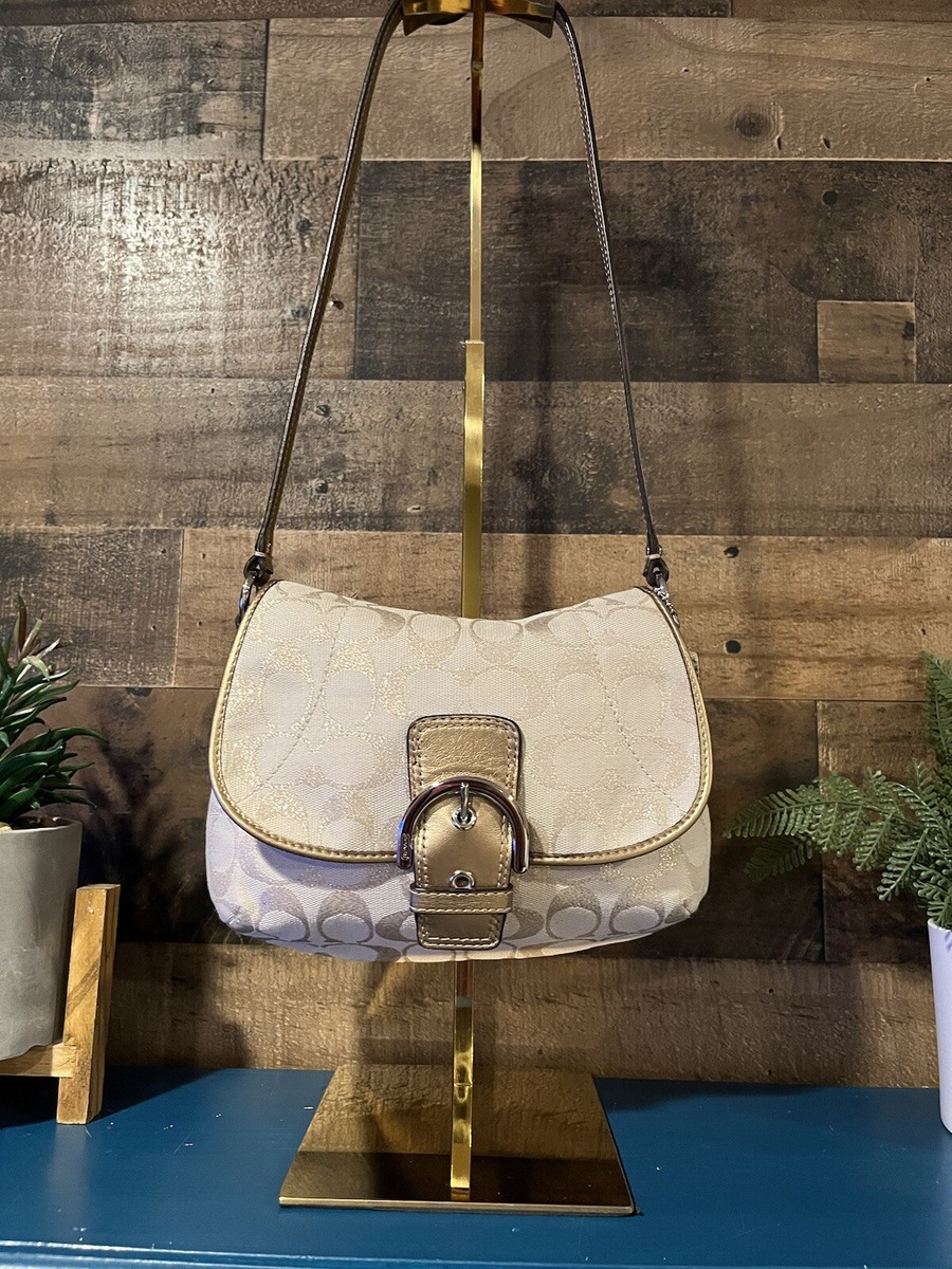 Coach Small Crossbody Y2K Gold White | eBay
