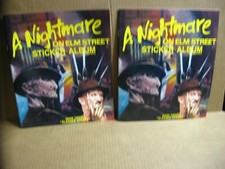 TWO New Albums 1984 A Nightmare On Elm Street Original 1st Movie Sticker Albums 