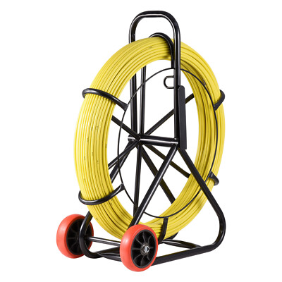 Fish Tape Puller Fiberglass 492 ft 8MM Wire Cable Running Duct Rodder