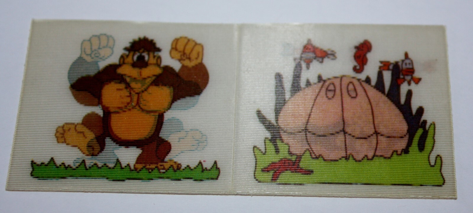 Vintage 1980's Vending Machine Ape Beating Chest & Clam