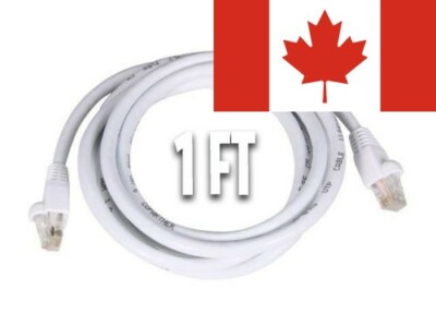 Rosewill CAT5E Network Cable, White, 1Ft, RCAT5E-1WH