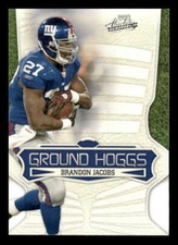 2009 Playoff Absolute Memorabilia #2 Brandon Jacobs Ground Hoggs New York Giants