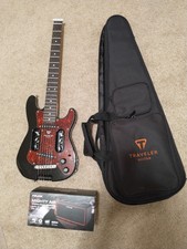 Traveler Guitar Escape Eg-2 Black, Soft Case With Nux Mighty Air Wireless Amp