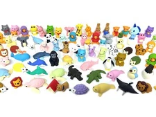 Pencil Eraser Animal Collection IWAKO Erasers Pack of 20 Made Japan S-1046
