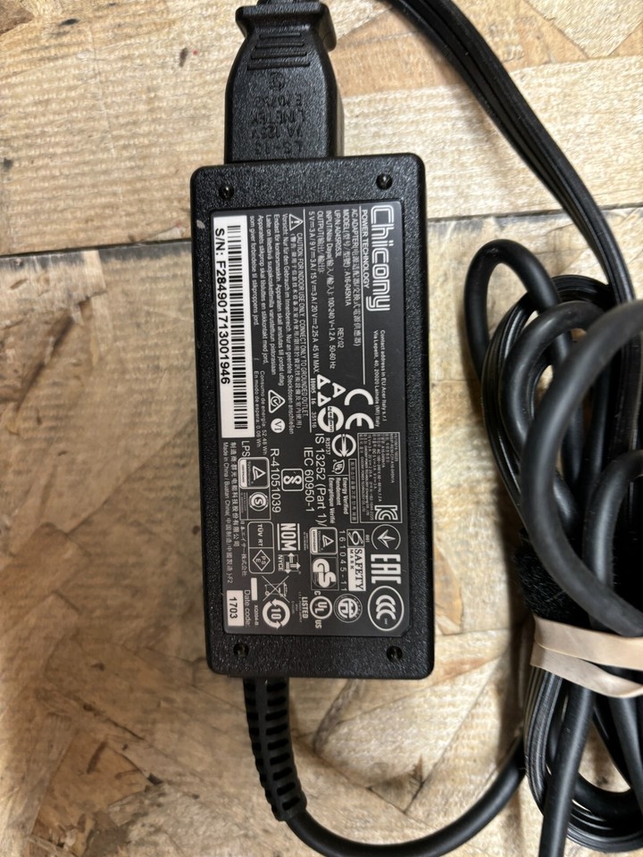 Caricabatteria 45W Type-C Per Acer - Alimentatore CA Compatibile Con Modelli A16-045N1A, A18-045N1A, A045R053L