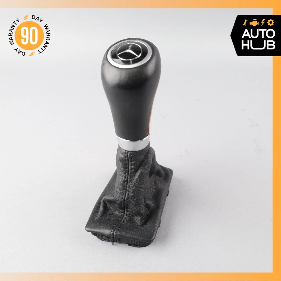 05-12 Mercedes R230 SL550 SL55 AMG palanca de cambios palanca de cambios cubierta de arranque negro OEM Foto 2 de 4