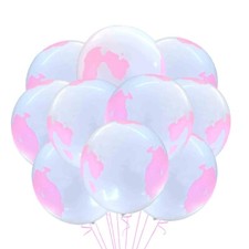 12 PACK Pink Cow Print Balloons 12" Farm Party Decorating Barnyard Theme Cowboy