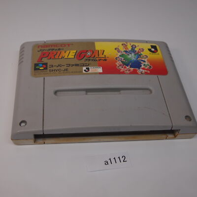 a1112 Nintendo J League Soccer PRIME GOAL SFC SNES Super Famicom JAPAN ...