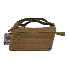 Highland Tactical Remi Crossbody Shoulder Bag Molle Webbing Desert
