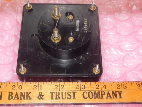 Nice Triplet Electric (USA) Audio Level VU Meter 4.5" x 4" Arched Art Deco Face - Picture 5 of 6