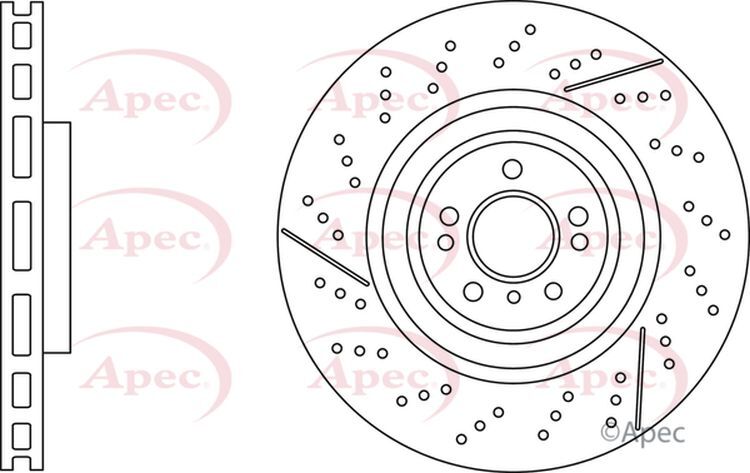Apec Brake Disc Front Single 1664210512 A1664210512 5028906112059 DSK3239